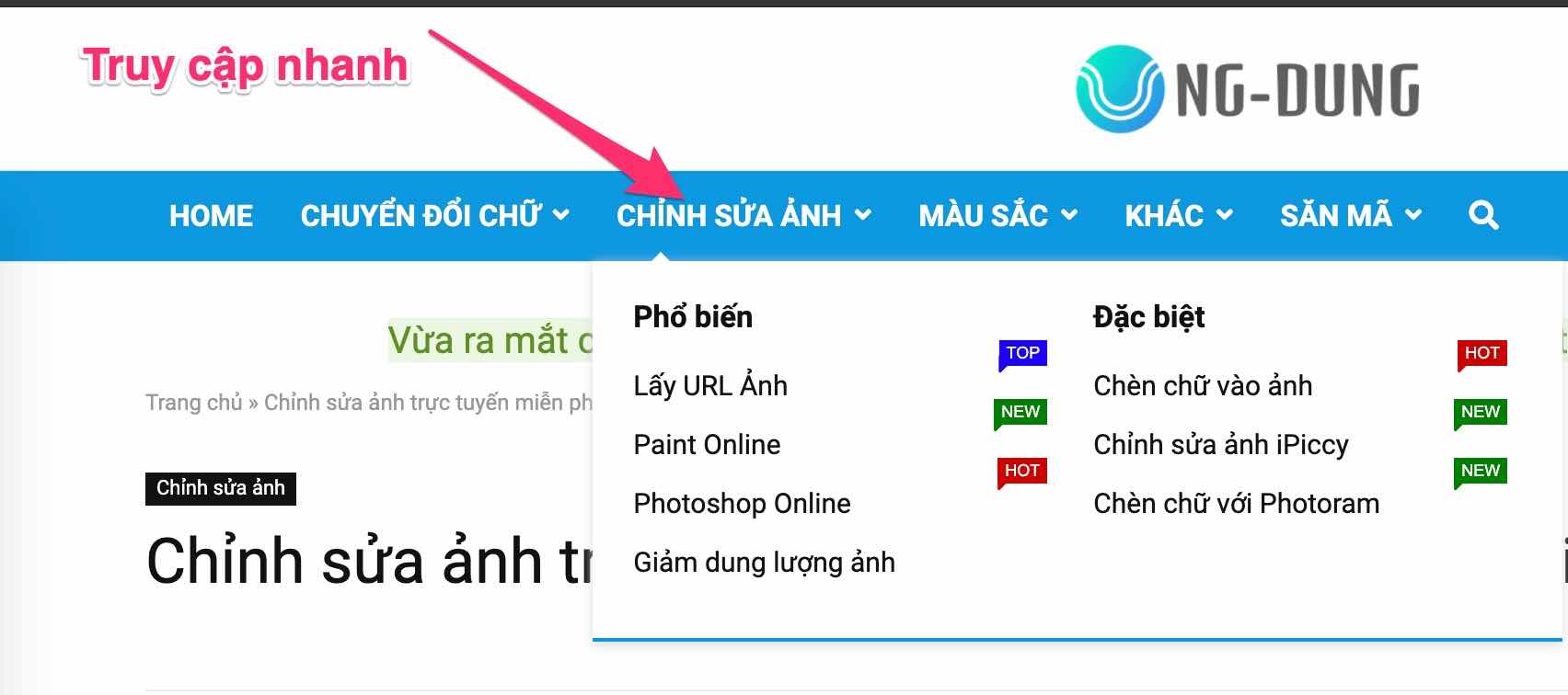 Chỉnh Sửa Ảnh Trực Tuyến Miễn Phí - Edit Photo Online [Udedit]