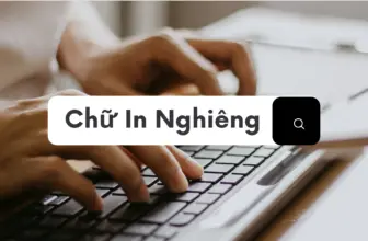 chu in nghieng