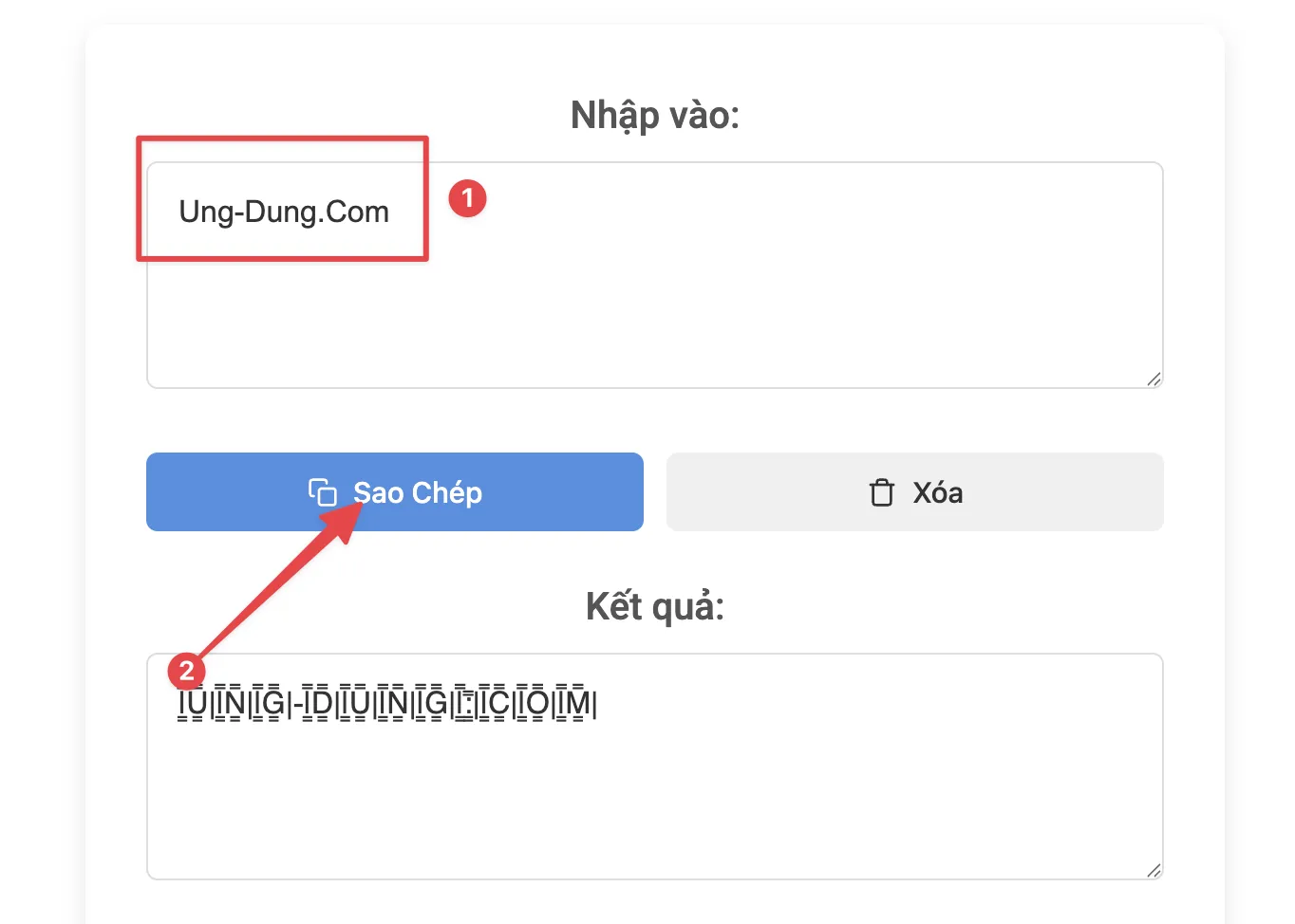 chu trong khung